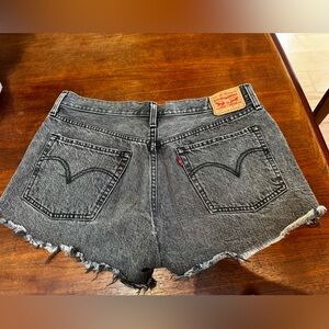 Levi's Black Denim Jean Shorts